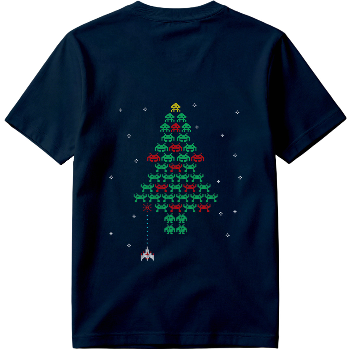 Space Invaders Christmas Tree - Tee