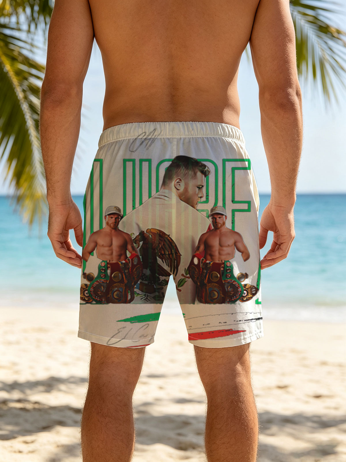 Canelo Alvarez: The Champion of Boxing Glory -  Beach shorts