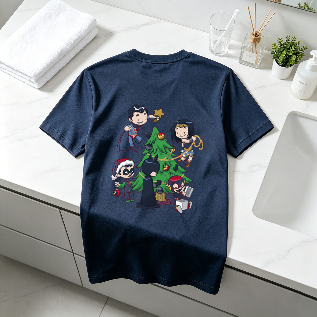 DC Super Heroes Christmas Celebration - Tee