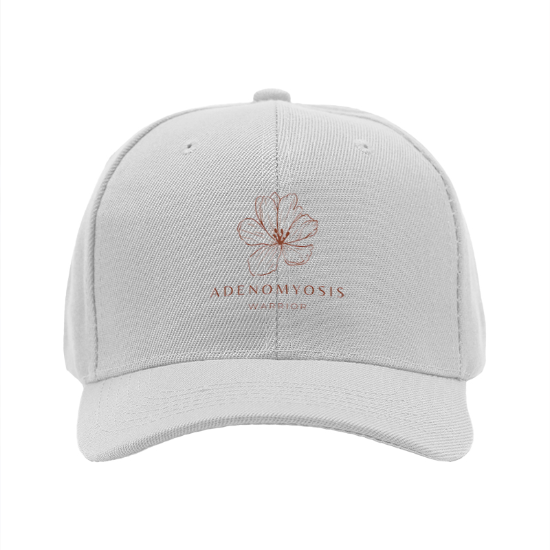 1pc New Baseball Cap with Adenomyosis Warrior Floral Print Unisex Adjustable Hat for Outdoor Activities and Daily Wear Suitable for Adults