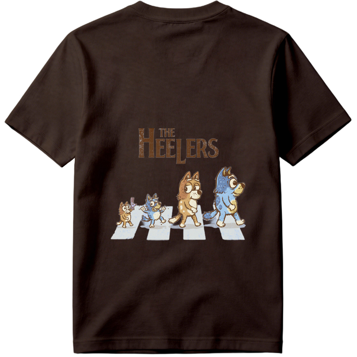 The Heelers: Bluey, Bingo, Bandit, and Mum Dog - Tee