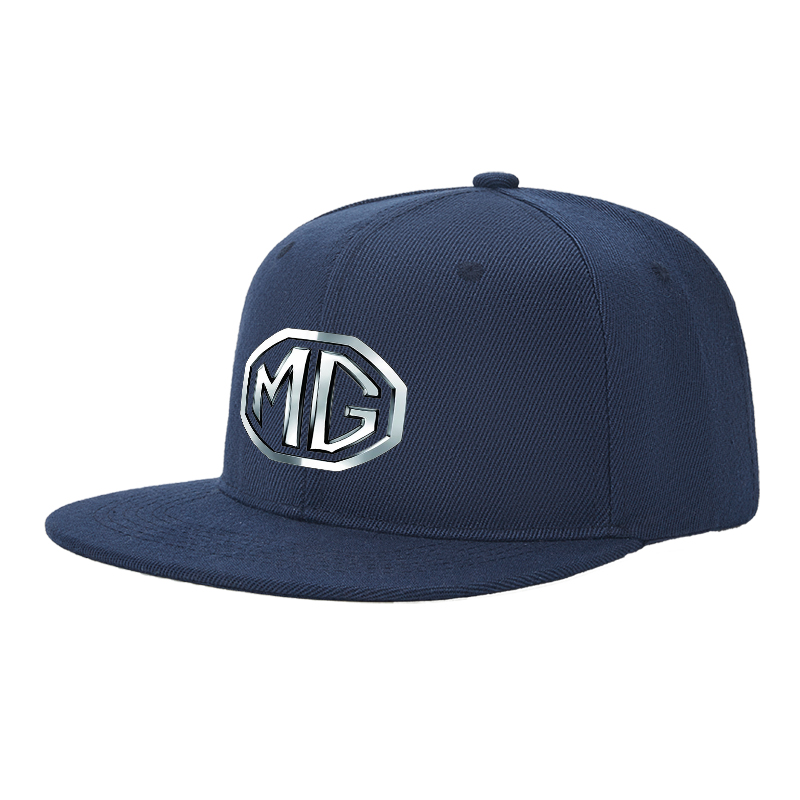 Flat Brim Baseball Cap MG Logo Print Streetwear Underground Skate Style for Basketball Court Skate Park Urban Lifestyle Skaters Rappers Streetwear Enthusiasts