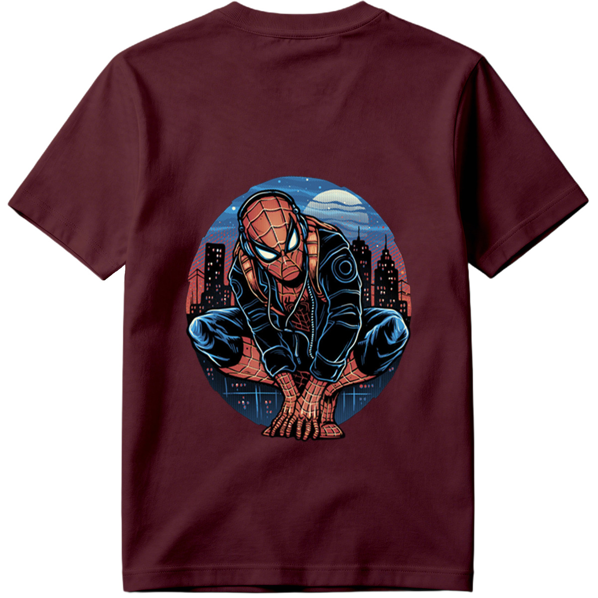 Spider-Man in Urban Night Scene - Tee
