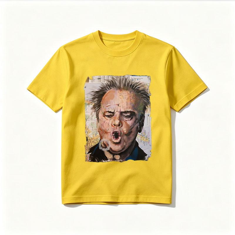 Map-Faced Man Screaming with Smoke - Tee