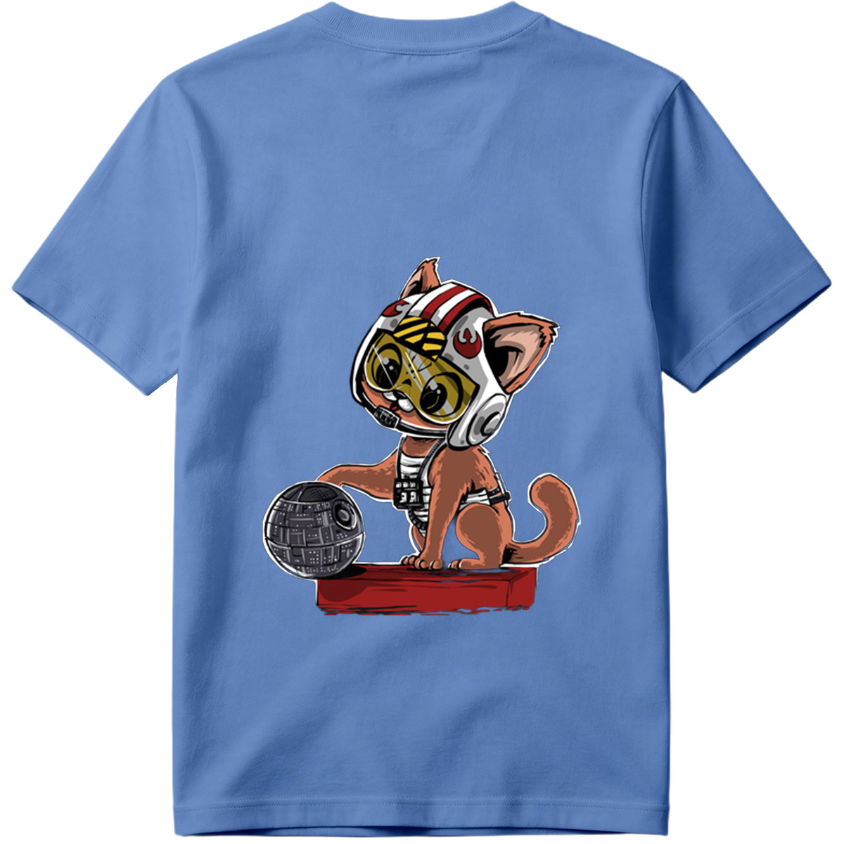 Star Wars: Cat Pilot with Death Star - Tee