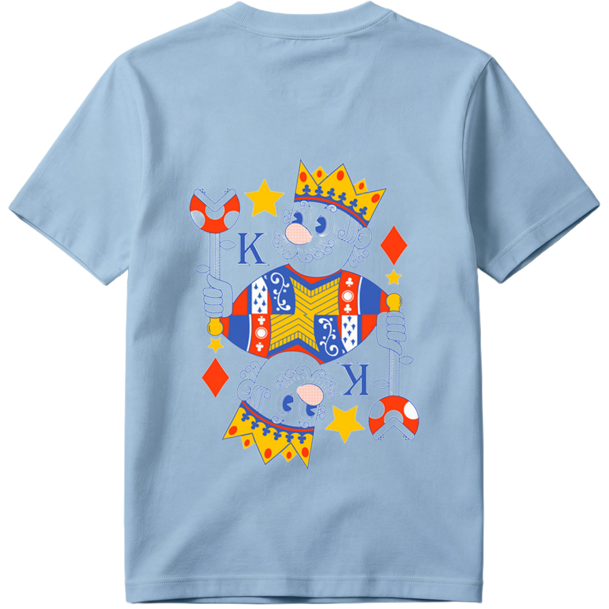 King of Diamonds Playing Card Character - Tee