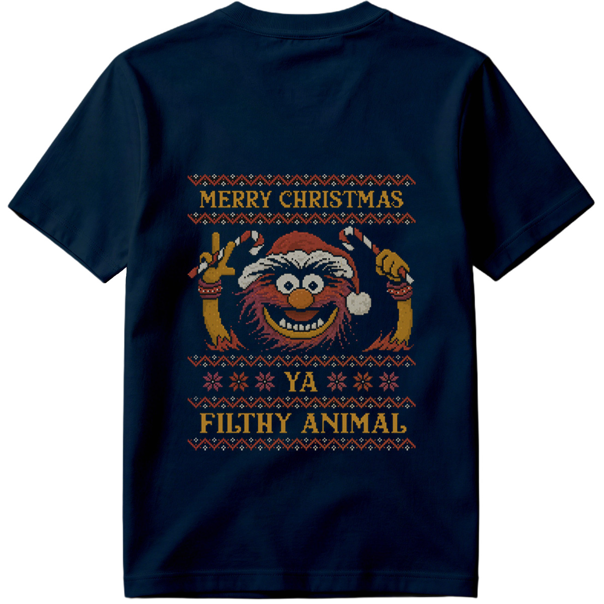 Muppets Animal Christmas Sweater Design - Tee