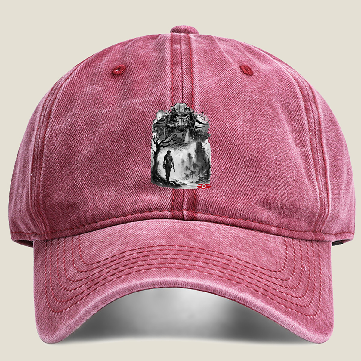 Fallout: Vault Dweller and Power Armor - Washed Denim - Baseball Cap