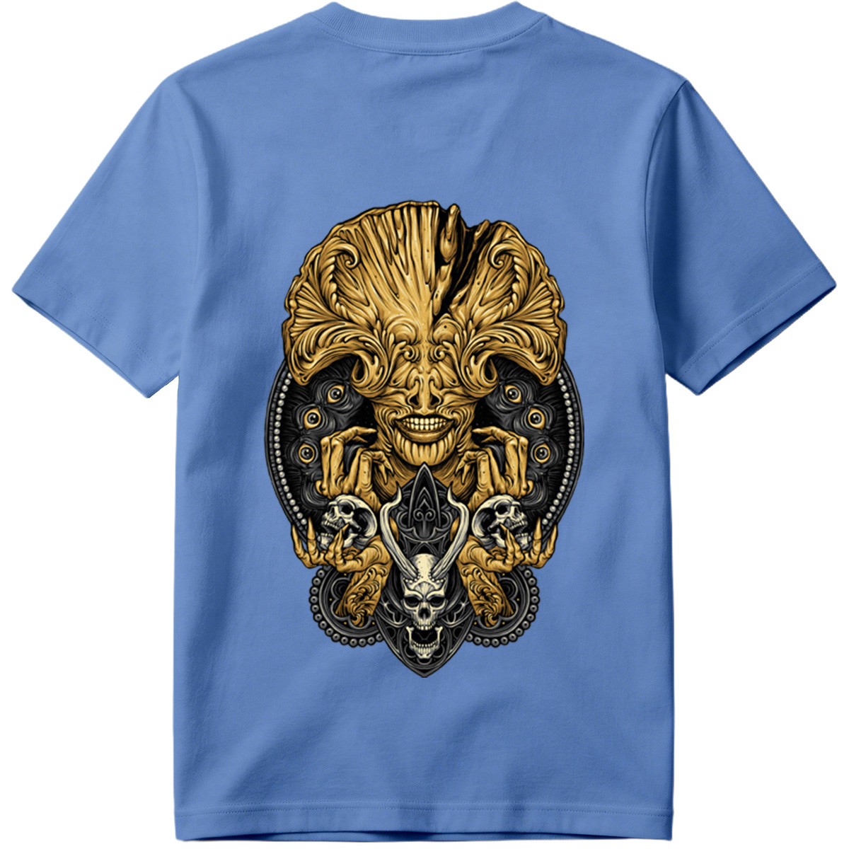 Alien vs. Predator: Golden Xenomorph and Skulls - Tee