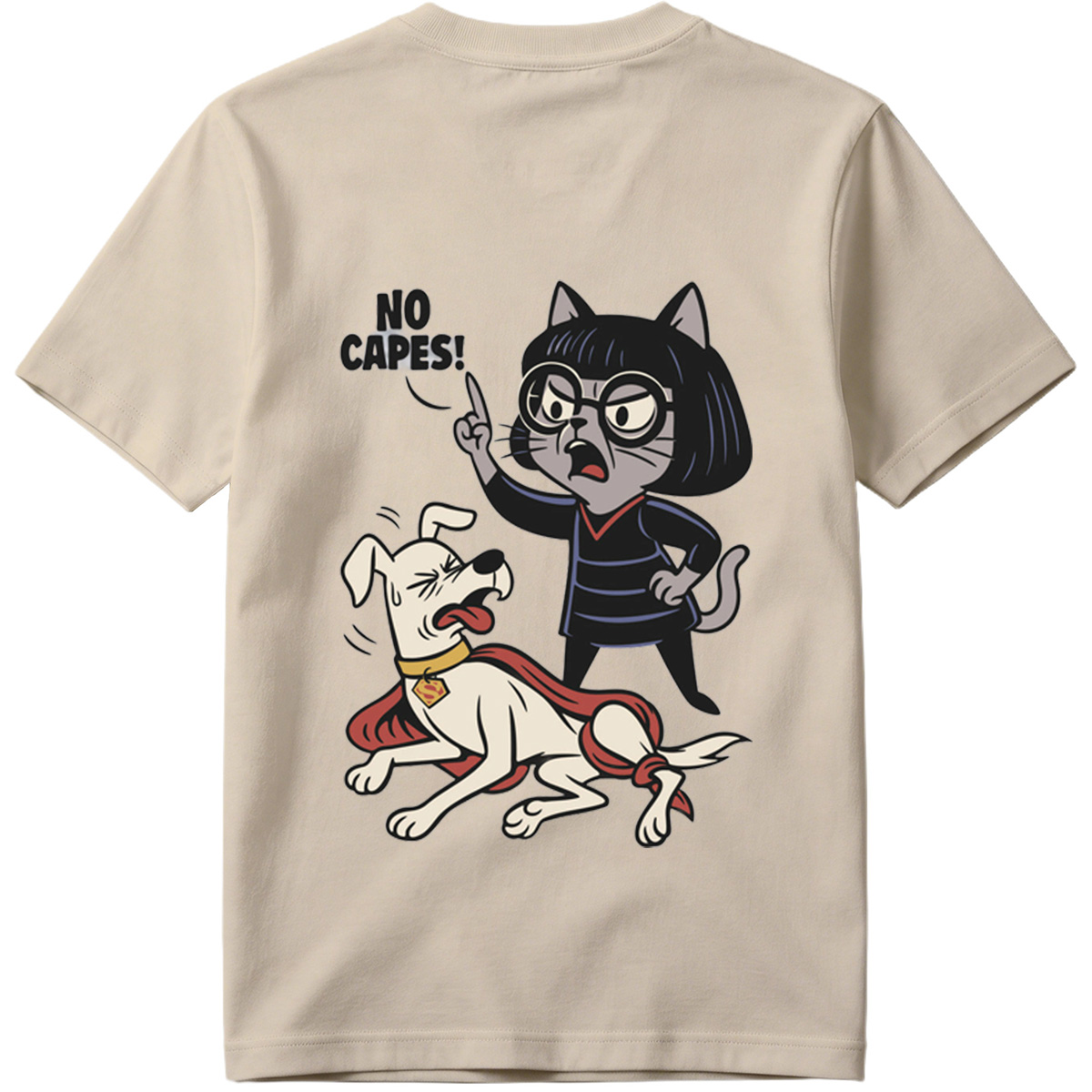 Krypto the Superdog and Streaky the Supercat: No Capes! - Tee