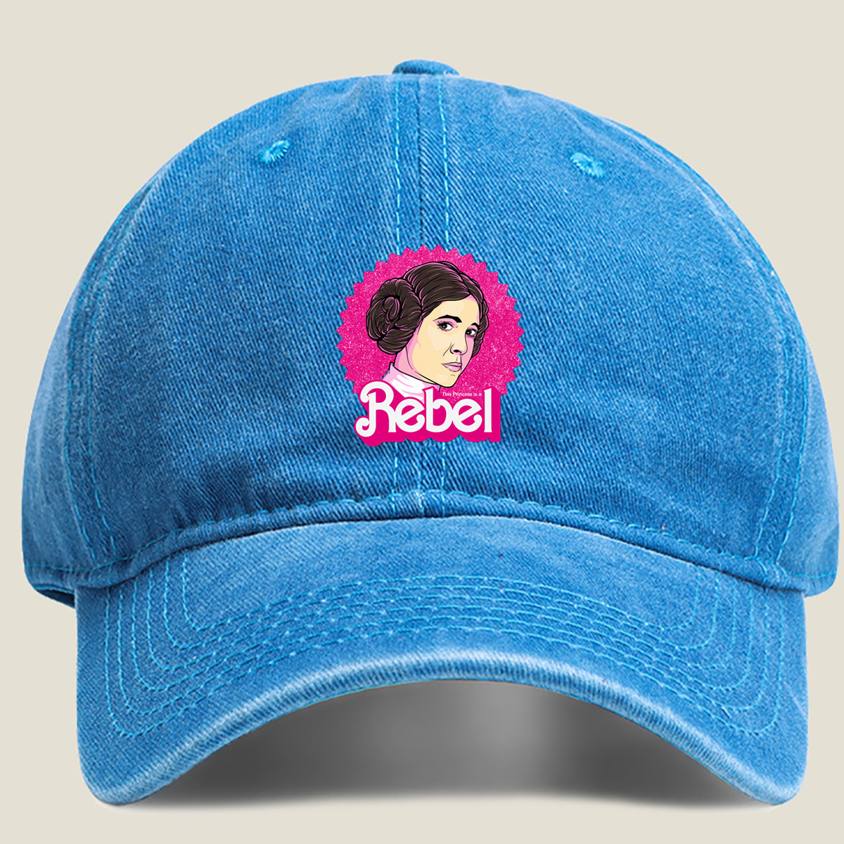 Princess Leia Rebel - Washed Denim - Baseball Cap