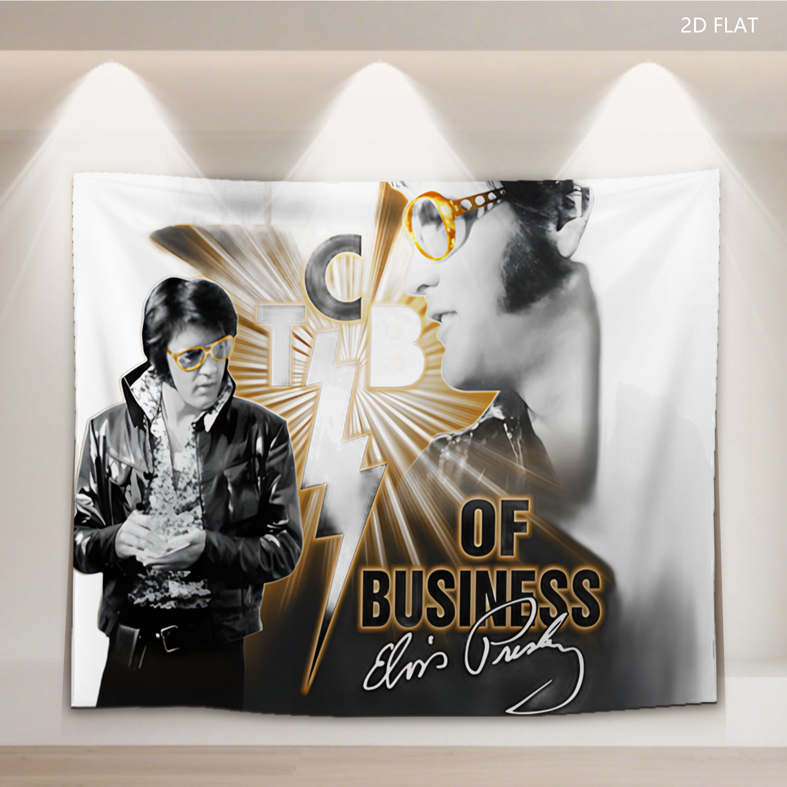 Elvis Presley - TCAB of Business: A Rock Legend's Iconic Style and Legacy - Tapestry