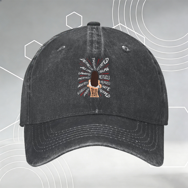 New Baseball Cap with Dartboard Print and 
