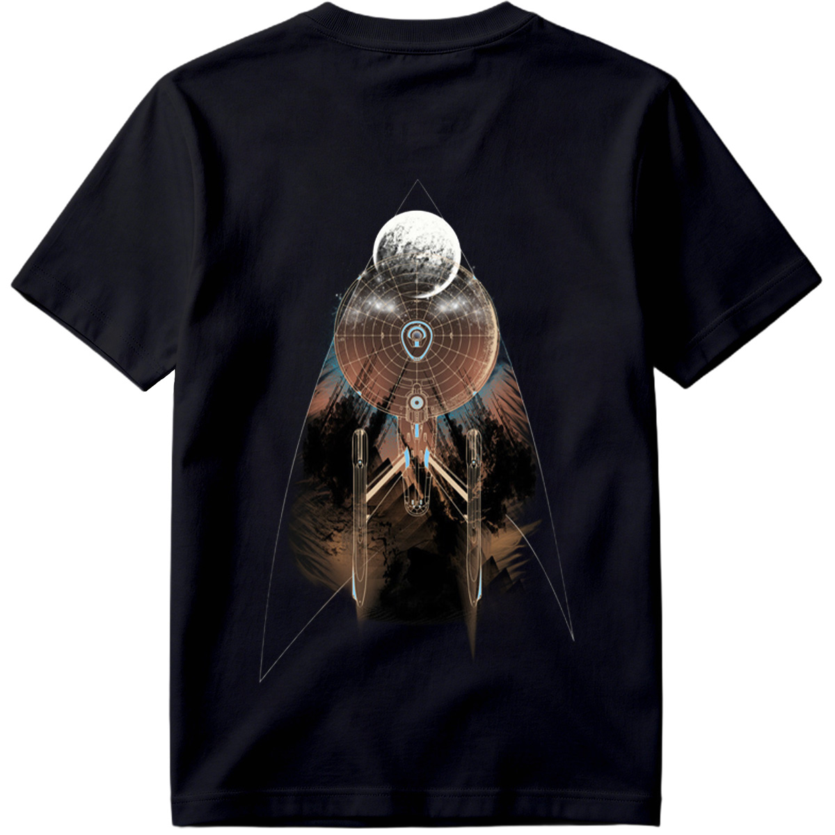 Star Trek: Enterprise and Moon - Tee