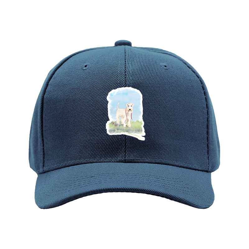 1pc New Baseball Cap with Adorable Dog Print and Red Leash Design, Unisex Adjustable Hat for Outdoor Activities, Perfect for Pet Lovers and Casual Wear