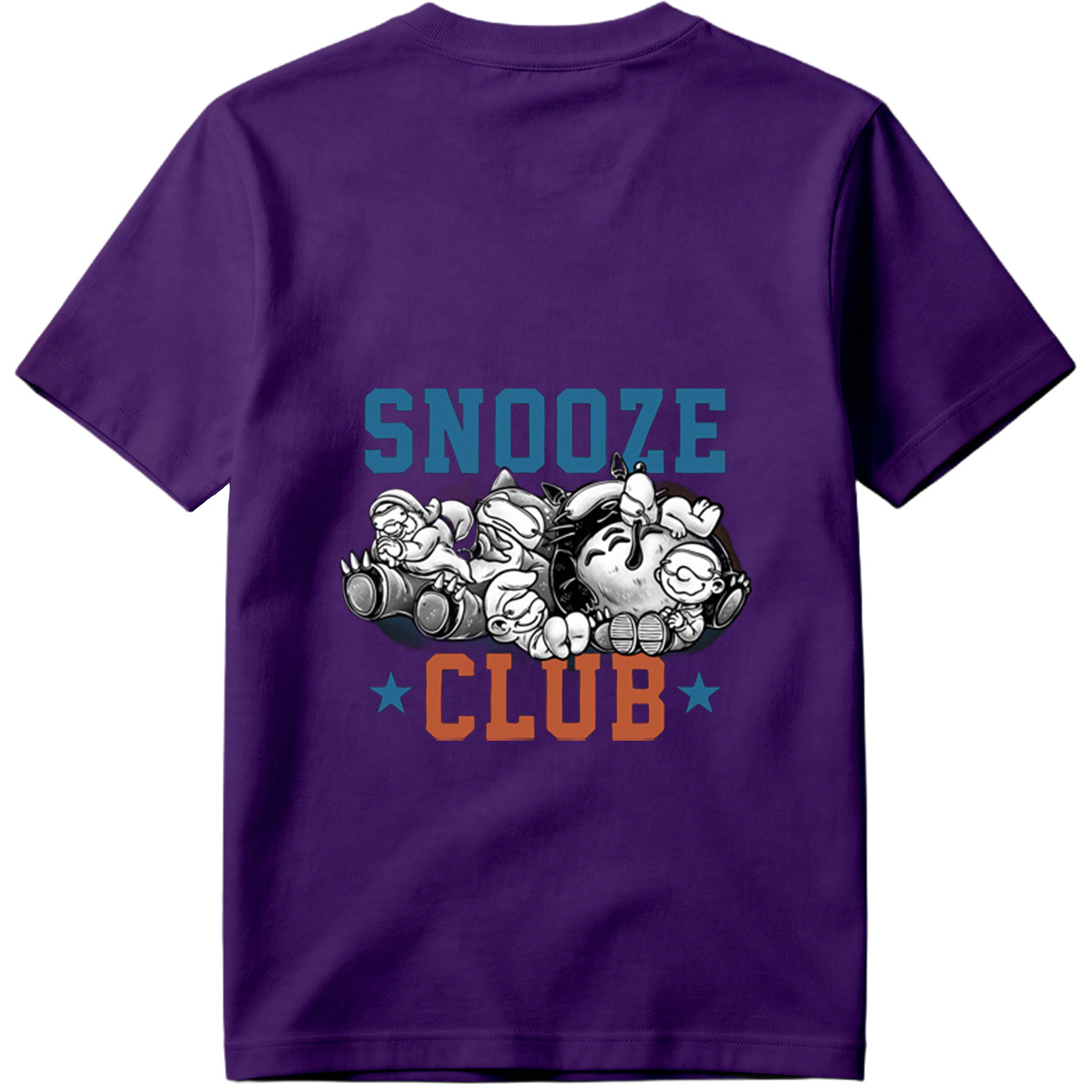 Snooze Club: Mickey, Minnie, Donald, Goofy, and Pluto Sleeping Together - Tee