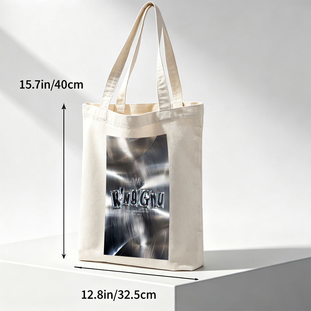 King Gnu Live Performance on Metallic Background with Dynamic Lighting Effects - Canvas tote bags