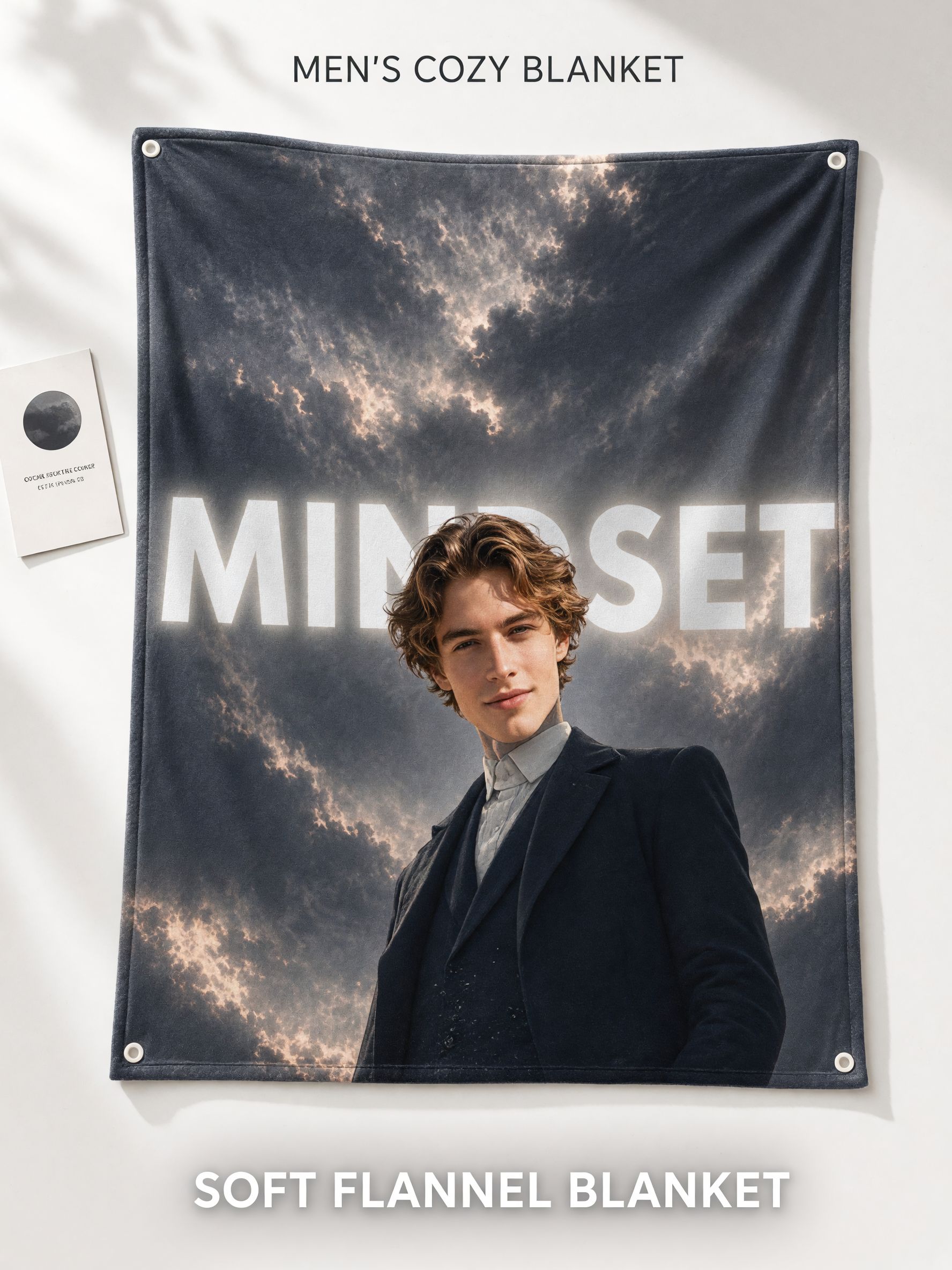 Custom Photo Blanket Personalized Portrait Face Print Ultra Soft Flannel Throw Fleece Blanket for Couch Bed Gift