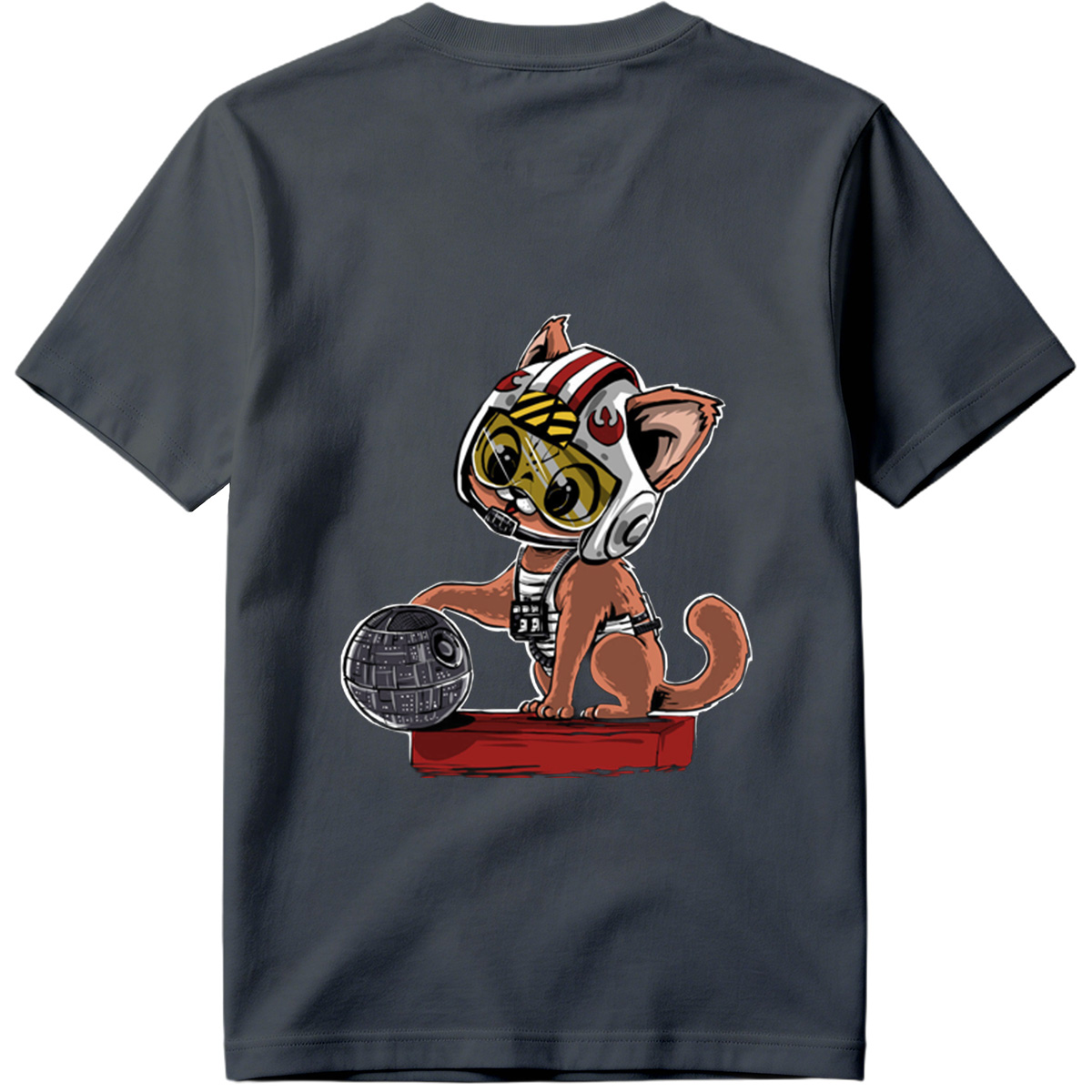 Star Wars: Cat Pilot with Death Star - Tee