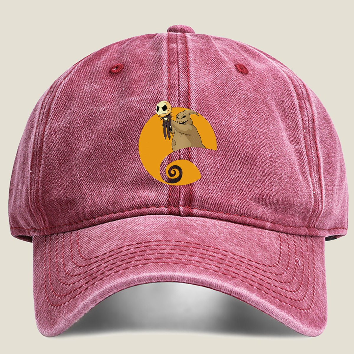 The Nightmare Before Christmas: Jack Skellington and Oogie Boogie - Washed Denim - Baseball Cap