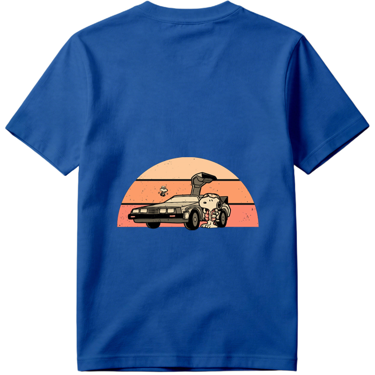 Snoopy and Woodstock in a DeLorean - Tee