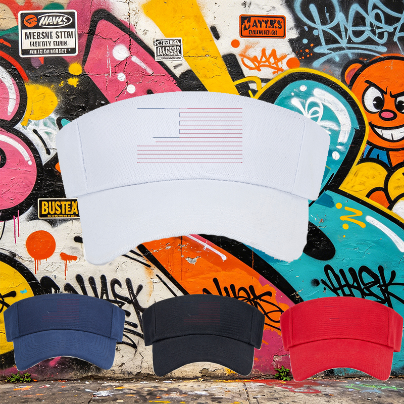 Unisex Classic Mesh Visor Hat with Minimalist Line Art Design – Lightweight Breathable Sun Protection Cap for Outdoor Activities, Running, Fishing, and Casual Wear – Ideal for Men and Women Seeking Style and Comfort in Warm Weather