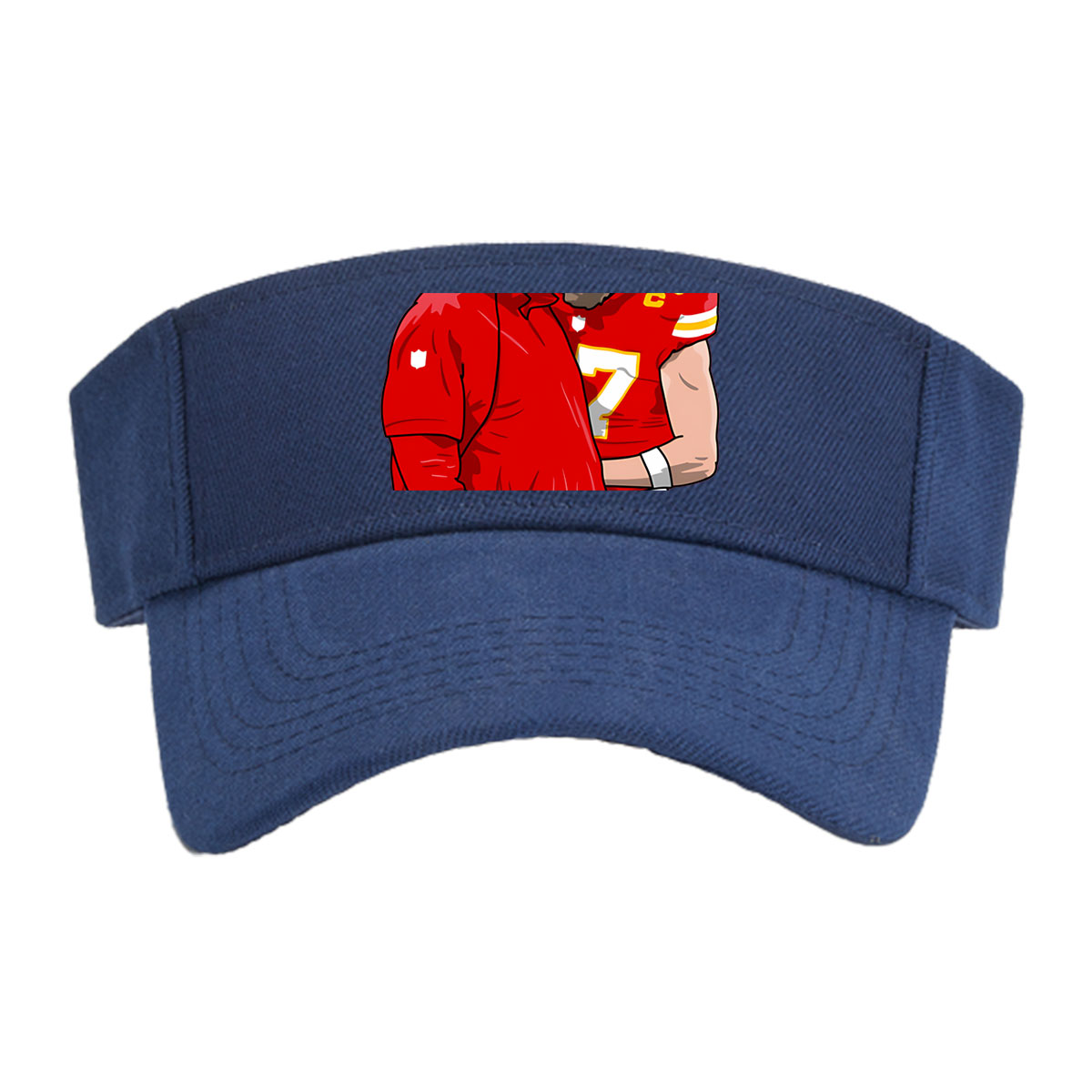 Andy Reid and Patrick Mahomes in Kansas City Chiefs Uniforms -  Visor cap