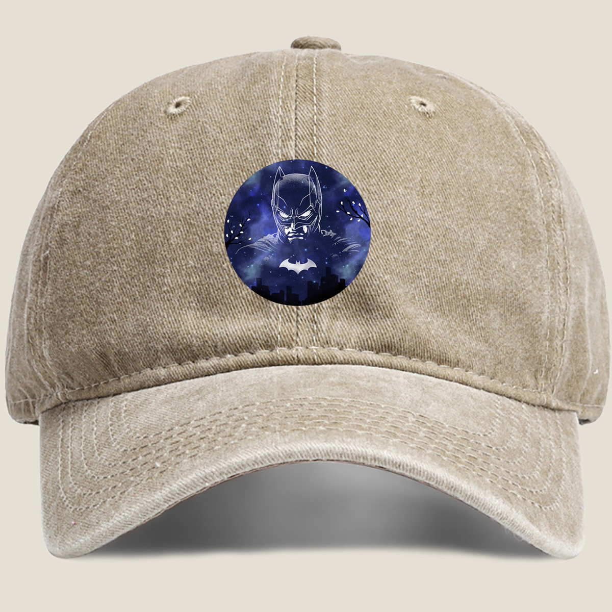 Batman: Dark Knight of the Night Sky - Washed Denim - Baseball Cap