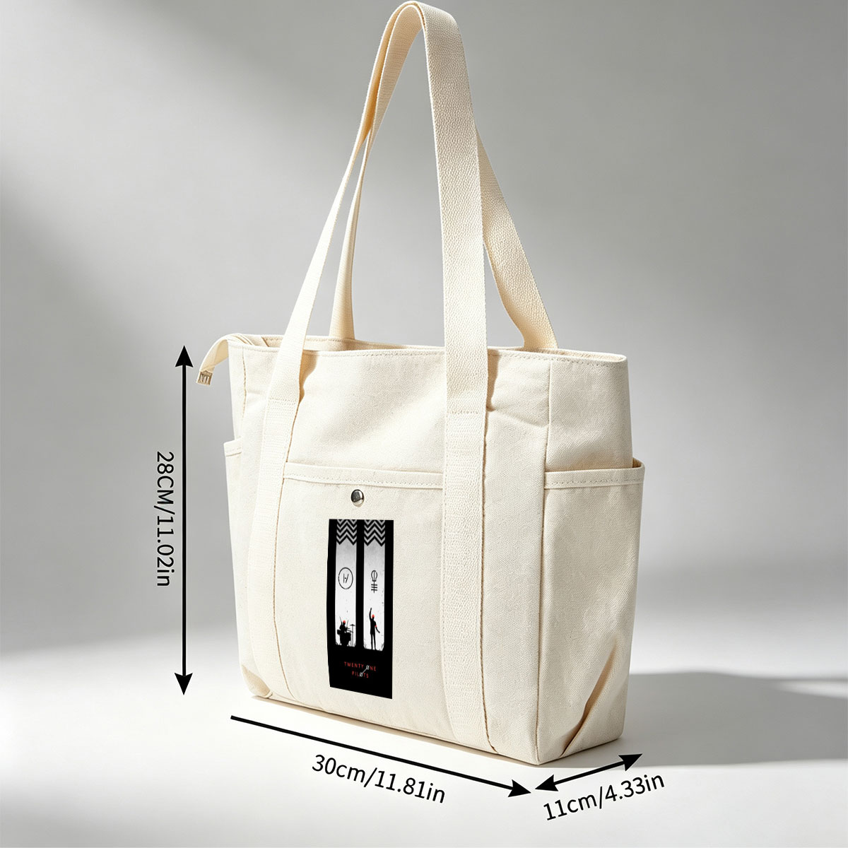 Twenty One Pilots Live Performance Silhouette Artwork - Multi-pocket bags
