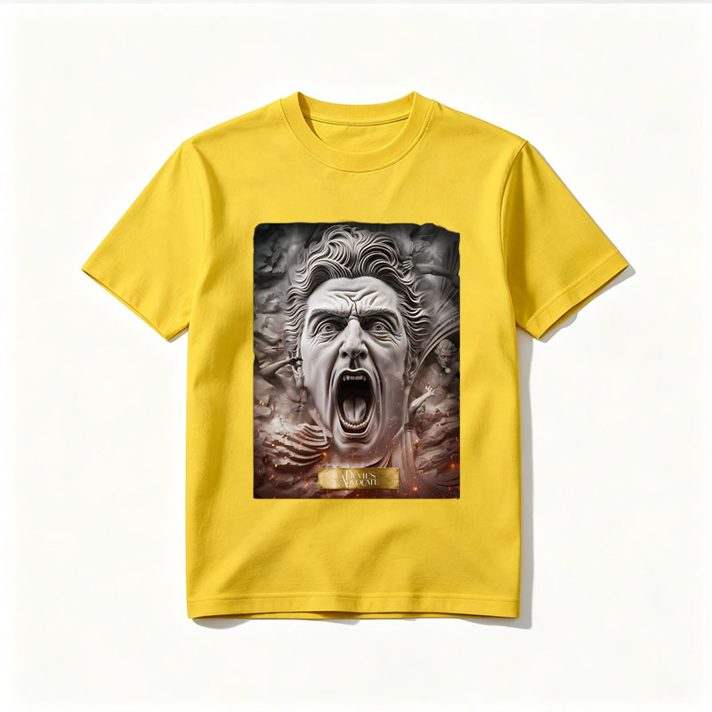 Dumbledore's Advocate: A Dramatic Portrait of Albus Dumbledore in Stone Relief - Tee