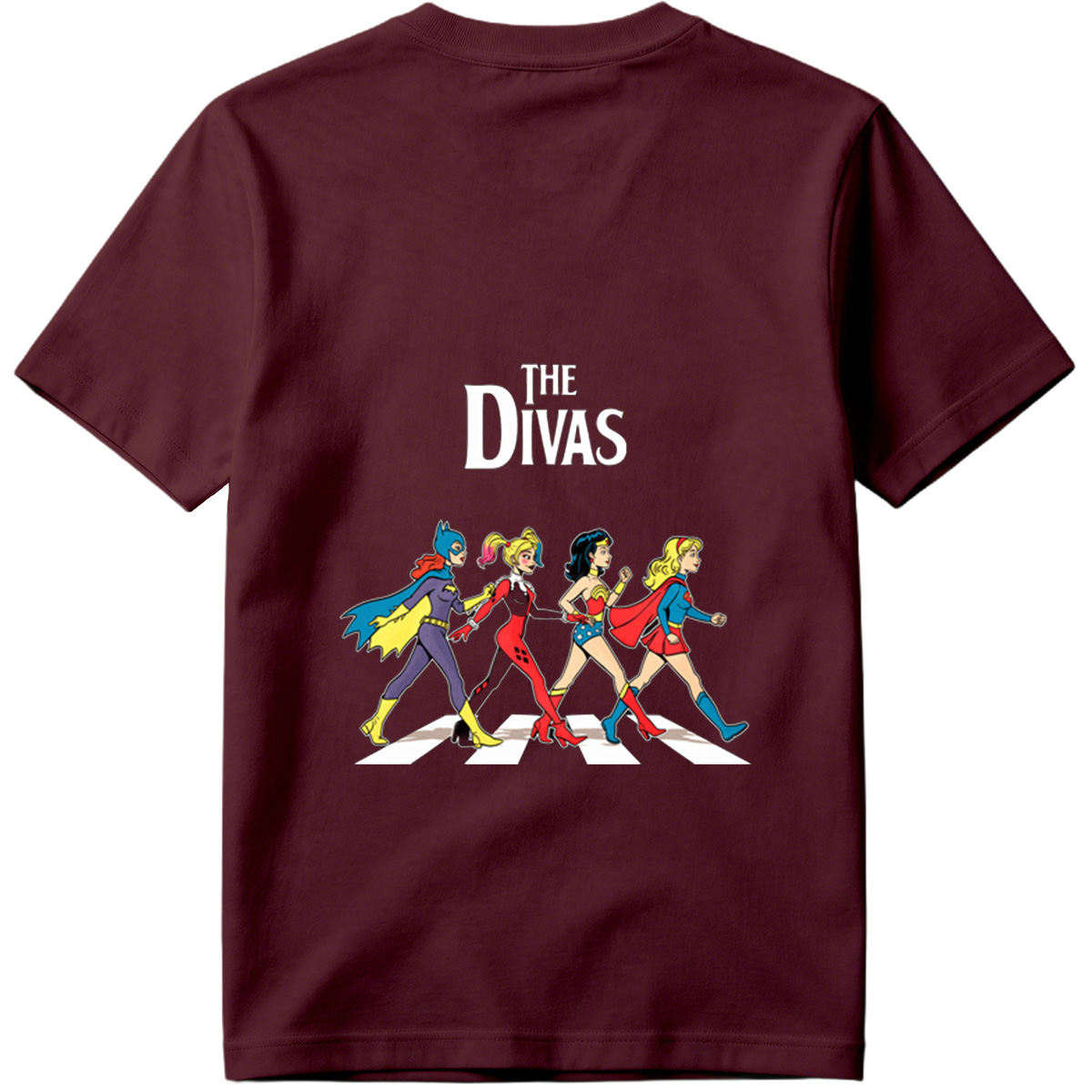 The Divas: Batgirl, Harley Quinn, Wonder Woman, Supergirl - Tee