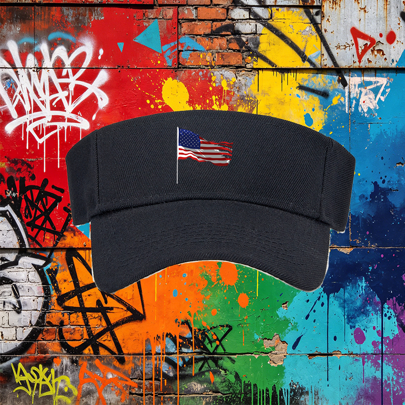 Unisex Classic Mesh Sun Hat with American Flag Print Design - Lightweight Breathable Cap for Outdoor Activities, Beach, Fishing, Camping, and Patriotic Events - Suitable for Men and Women Seeking Comfortable and Stylish Headwear