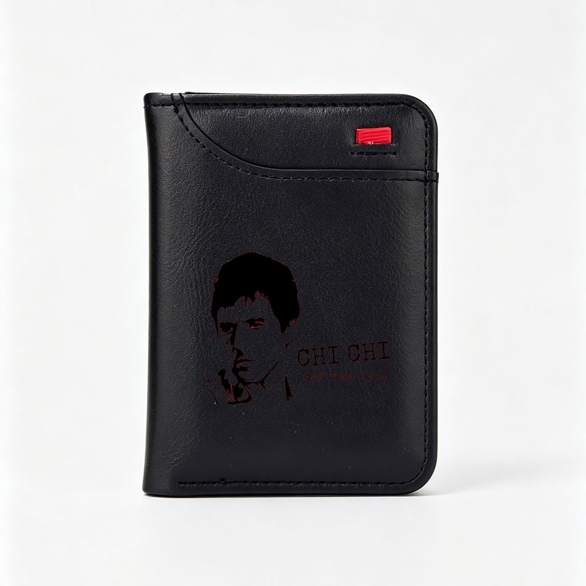 Chi Chi Get The Yayo: Red Outline Portrait - Vertical Style Wallet