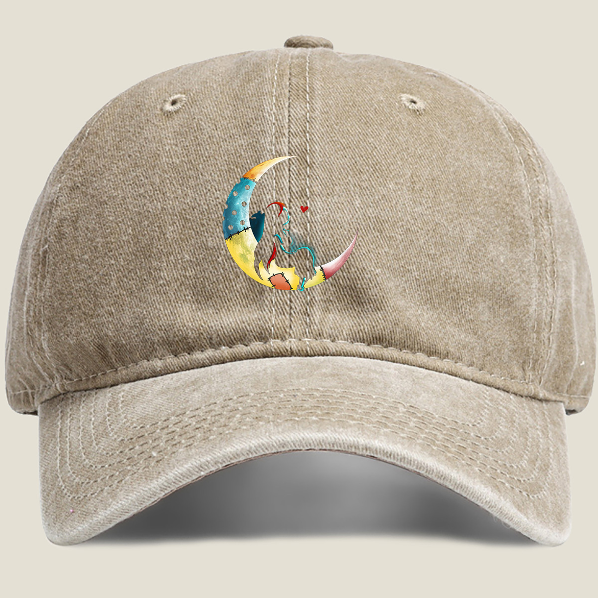 The Nightmare Before Christmas: Sally on the Moon - Washed Denim - Baseball Cap