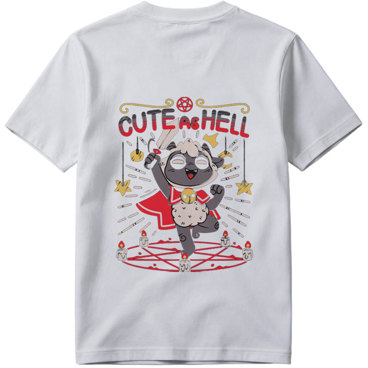 Cute as Hell: Devilish Sheep Character Design - Tee