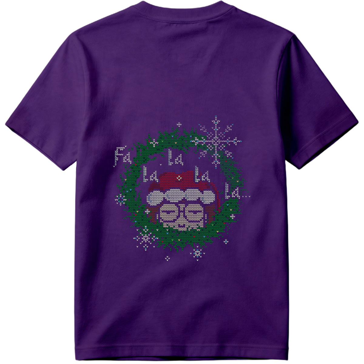 Santa Claus in a Christmas Wreath - Tee