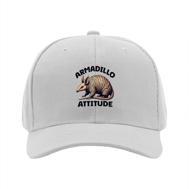 1pc New Baseball Cap Armadillo Attitude Print Unisex Adjustable Hat for Outdoor Activities and Casual Wear Adults Fashion Accessory