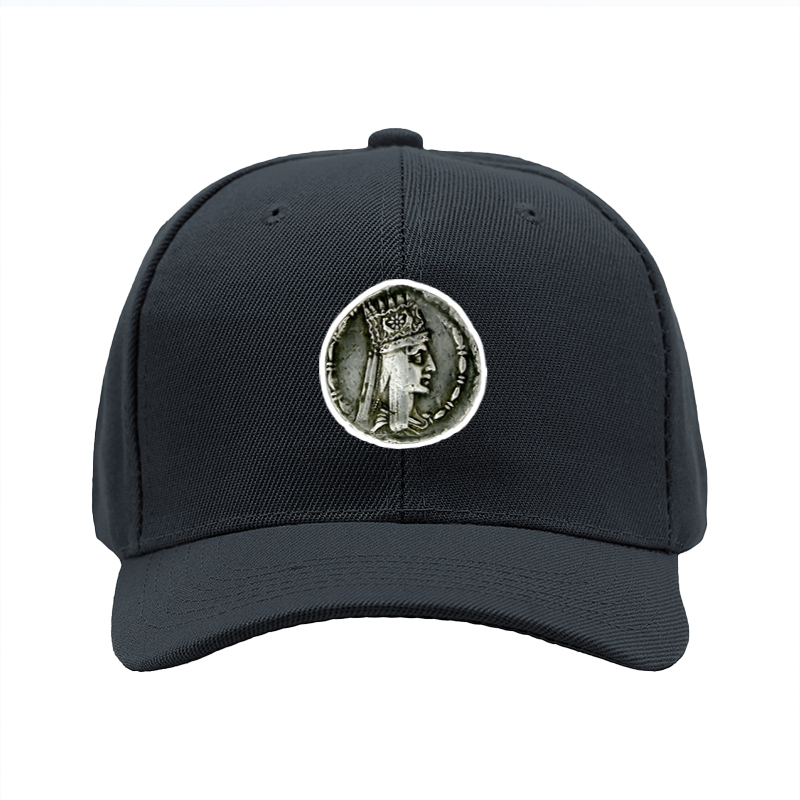1pc New Baseball Cap with Ancient Coin Queen Pattern Print Unisex Adjustable Hat for Outdoor Activities and Casual Wear Suitable for Adults and Teens