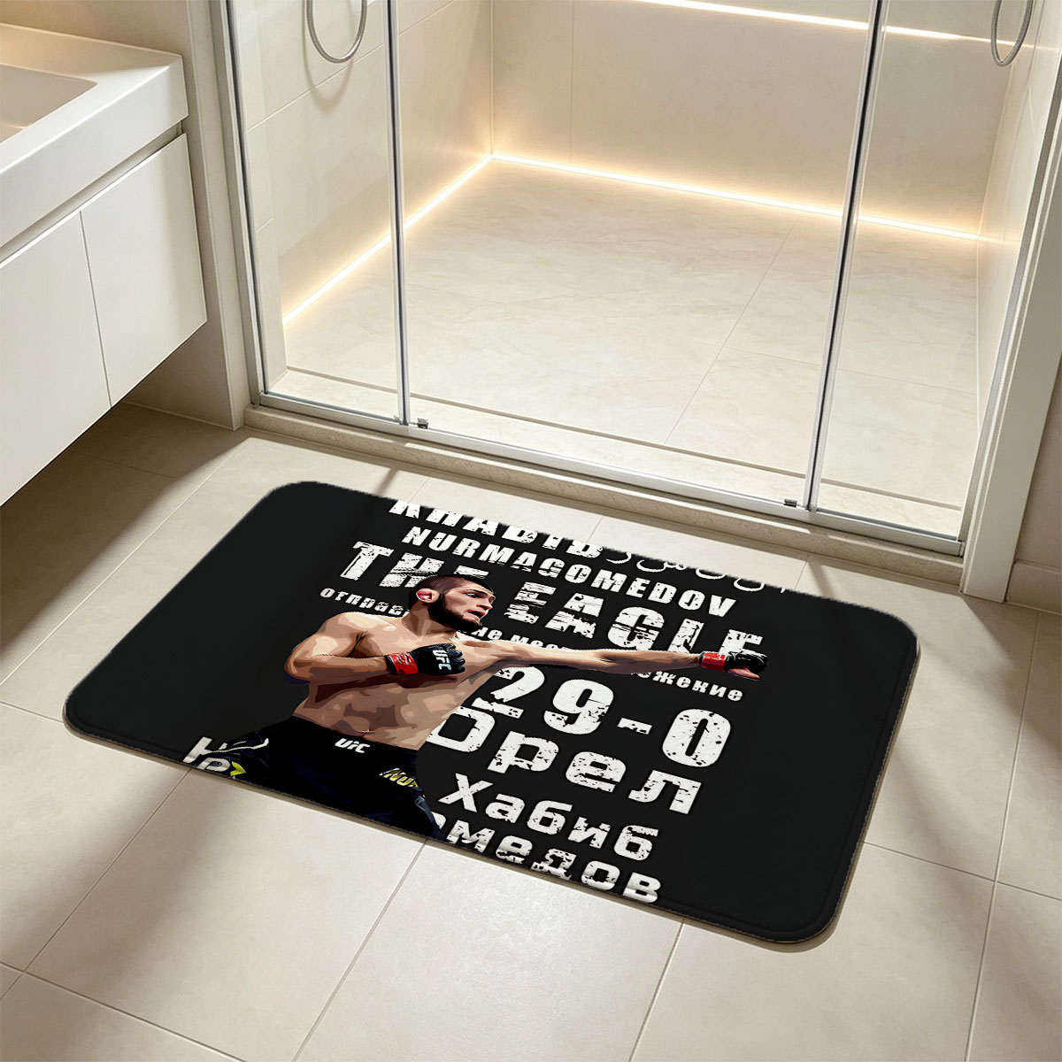 Khabib Nurmagomedov The Eagle 29-0 UFC Fighter - Flannel floor mat