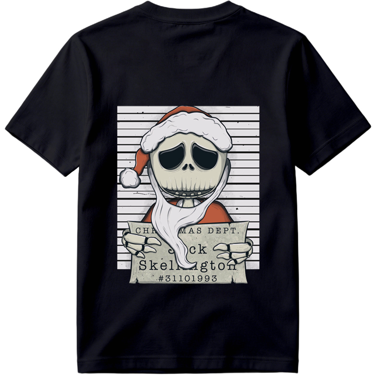 Jack Skellington Christmas Dept Mugshot - Tee