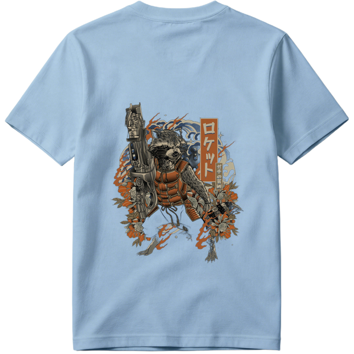 Rocket Raccoon in Japanese Tattoo Style - Tee
