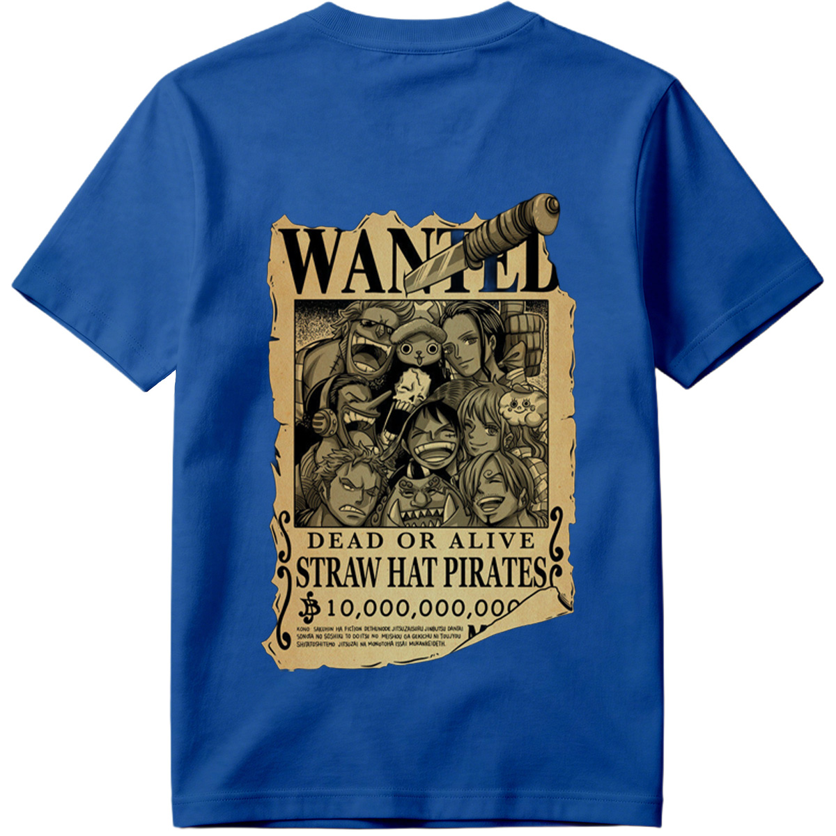 One Piece Straw Hat Pirates Wanted Poster - Tee
