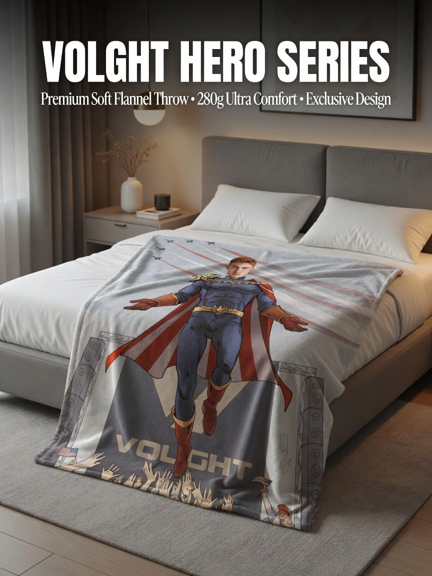 Custom Photo Face Superhero Flannel Blanket Ultra Soft Cozy Throw Blanket Personalized Gift for Family and Friends