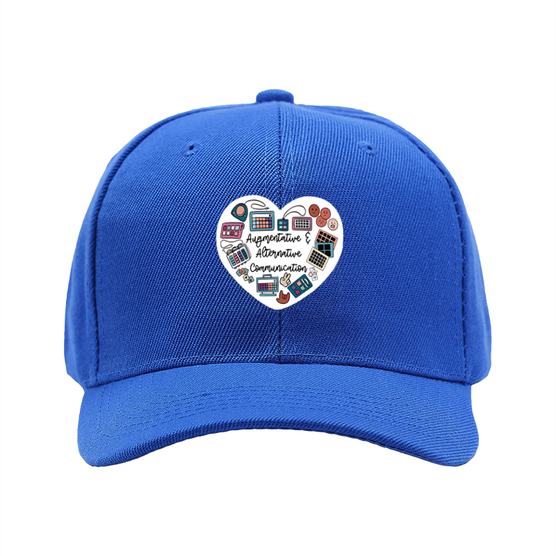 1pc New Baseball Cap with Augmentative & Alternative Communication Print Unisex Adjustable Hat for Daily Wear and Outdoor Activities Adults and Teens