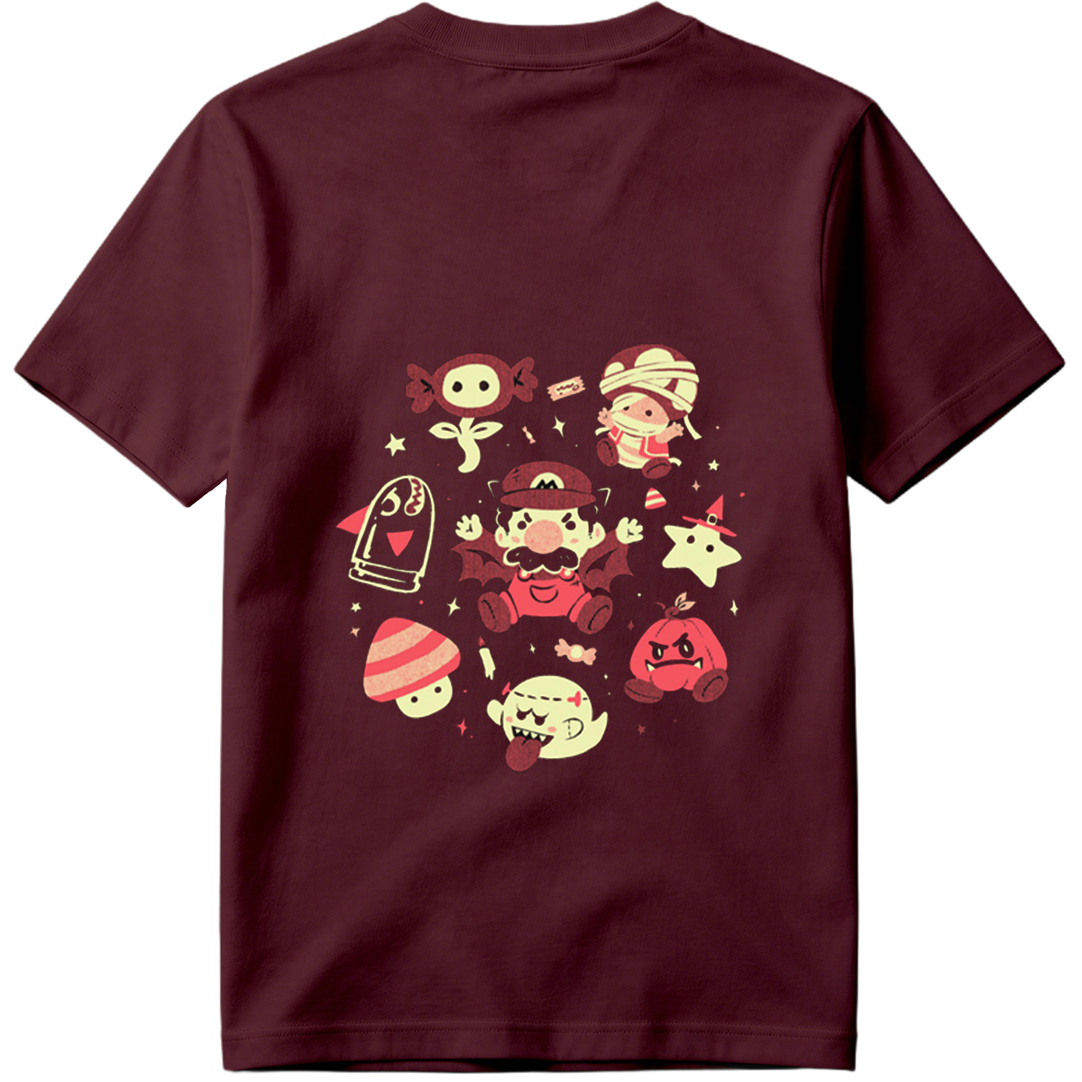 Super Mario Characters in Halloween Costumes - Tee