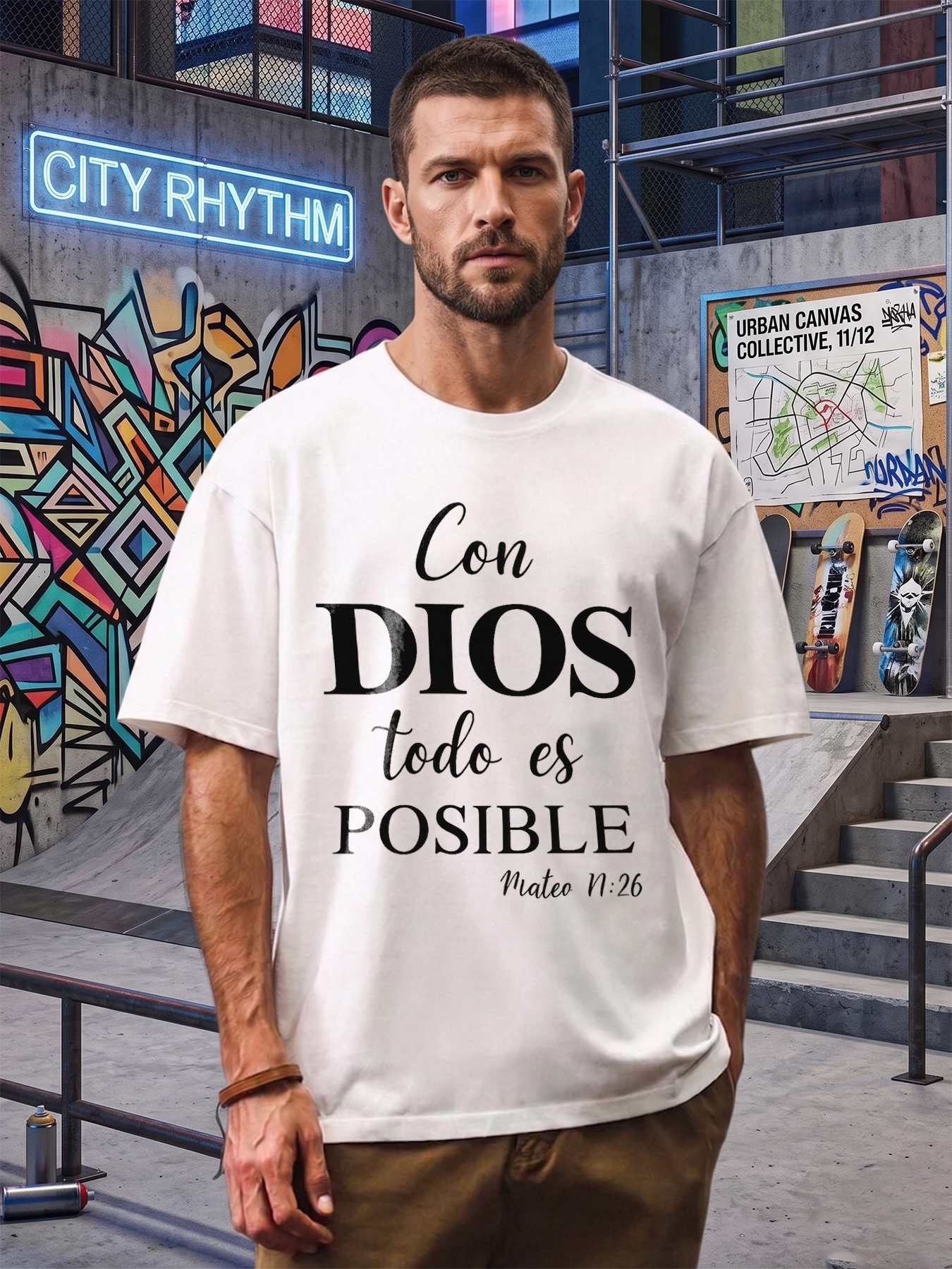 Men's Printed T-Shirt With 