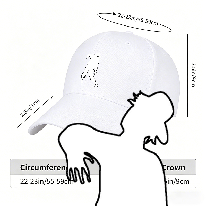 Unisex Classic Baseball Cap with Zombie Silhouette Print - Perfect for Halloween, Outdoor Activities, and Casual Wear - Ideal for Adults Who Love Horror Themes and Unique Streetwear Styles