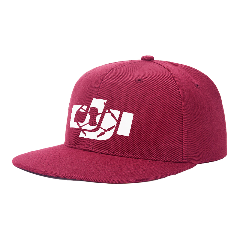Flat Brim Baseball Cap Abstract Drone Graphic Streetwear Underground Skate Style for Basketball Courts Skate Parks Urban Explorers and Hip Hop Artists