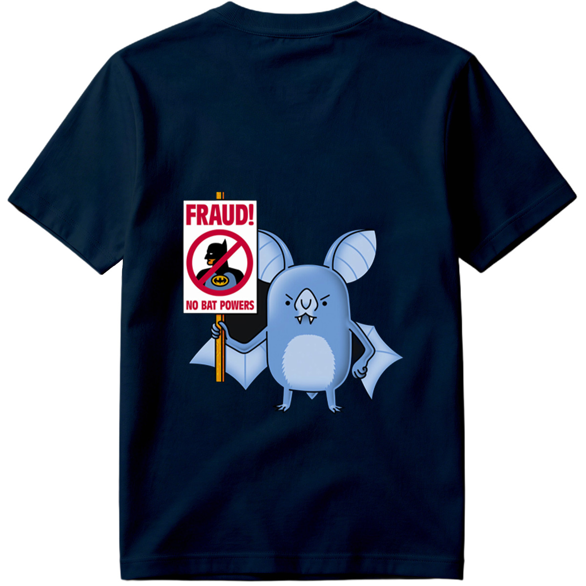 Batman and Bat Creature Protest Fraud - Tee