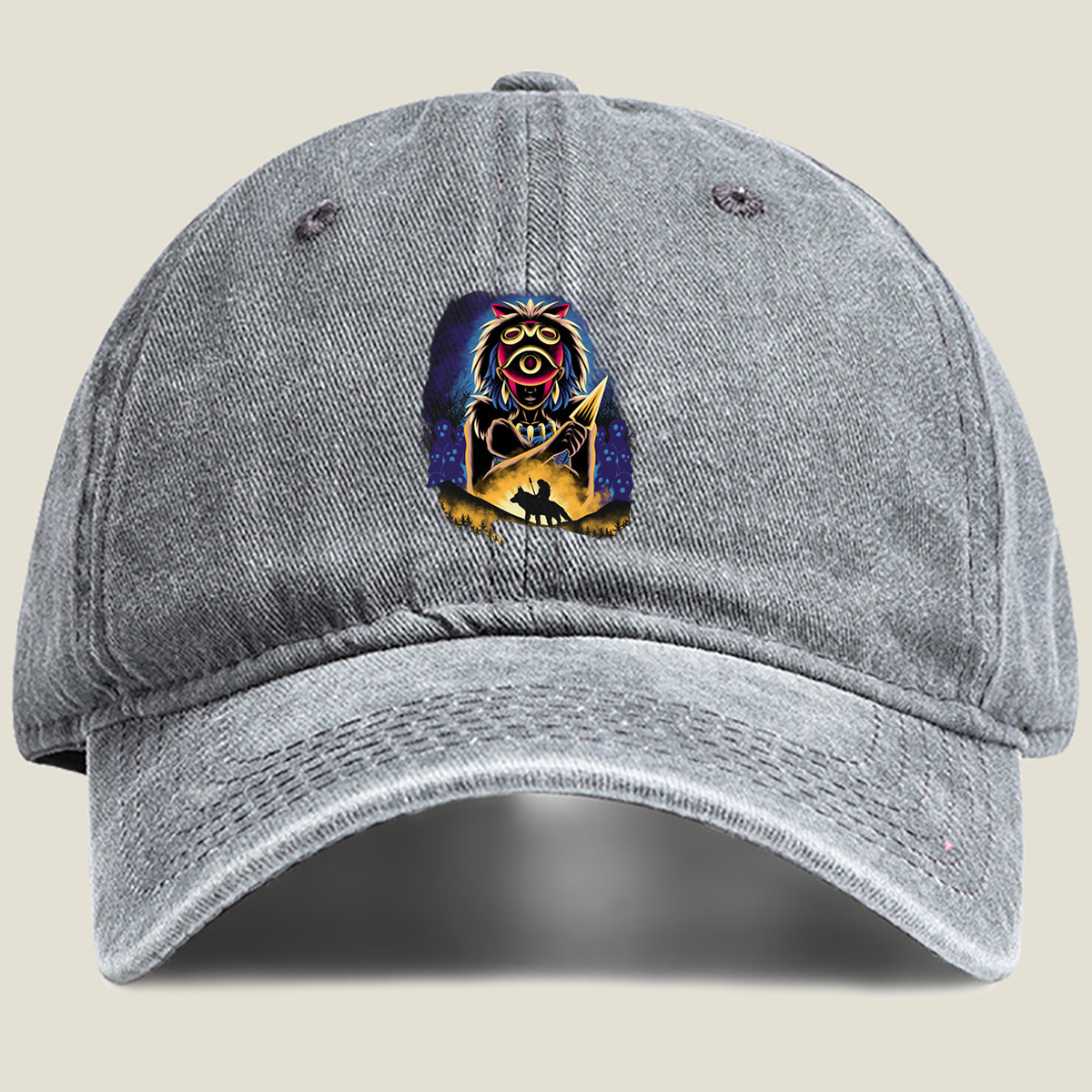 The Legend of Zelda: Mipha and the Wolf Rider - Washed Denim - Baseball Cap
